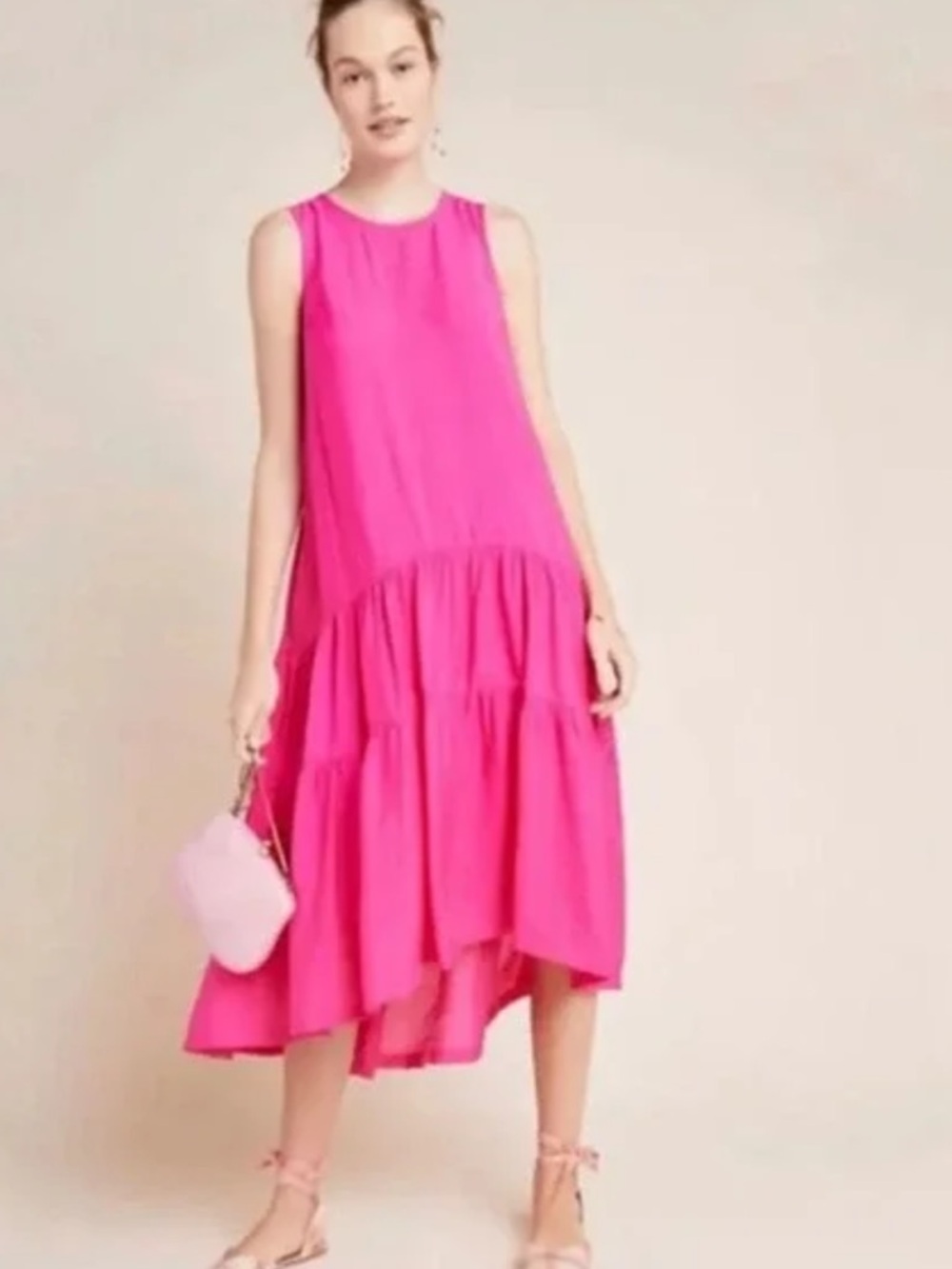 Anthropologie Maeve Marlene Tiered Maxi Dress